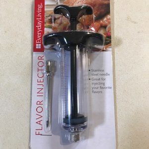 Everyday Living Brand Flavor marinade injector. Stainless steel needle. NEW